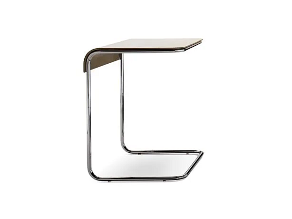 Table d'appoint haut en cuir tanné et acier I 4 Mariani ADD LOOK usine i 4 Mariani de l'Italie. Foto №1