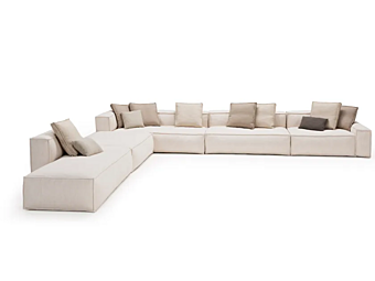 Canapé d'angle modulable en tissu AMURA collection Davis 338+052+005+023+012 Canapé d'angle modulable en tissu AMURA collection Davis 338+052+005+023+012 usine AMURA de l'Italie