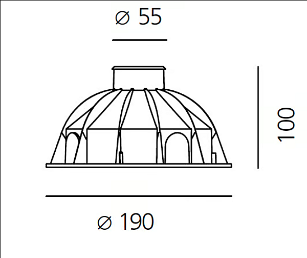 Lumière LED de sol en aluminium Ego par Artemide usine Artemide de l'Italie. Foto №9