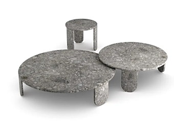 Table basse ronde en marbre Clemo Gallotti&Radice usine Gallotti & Radice de l'Italie