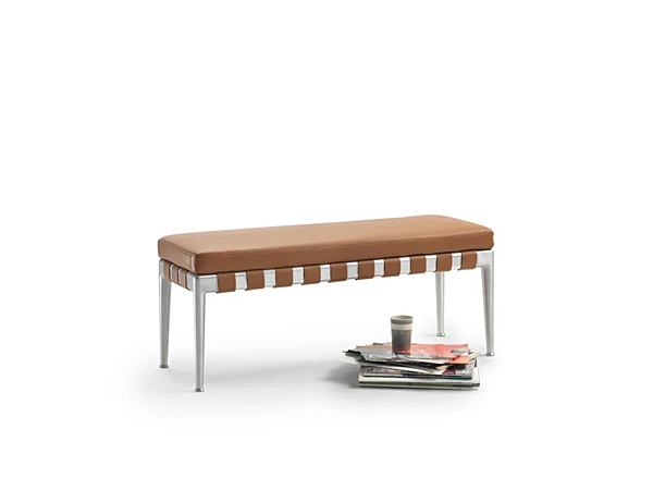 Banc en cuir tanné rembourré Gregory FLEXFORM usine FLEXFORM de l'Italie. Foto №3