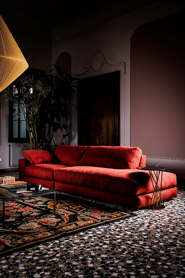 Canapé d'angle modulable en tissu Dante Black Tie usine Black Tie de l'Italie. Foto №4