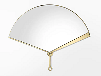 Miroir mural ventilateur en acier inoxydable GHIDINI1961 SS504PB101