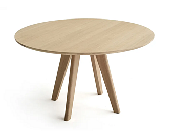 Table rectangulaire en MDF et bois massif Mathilda Moroso usine Moroso de l'Italie