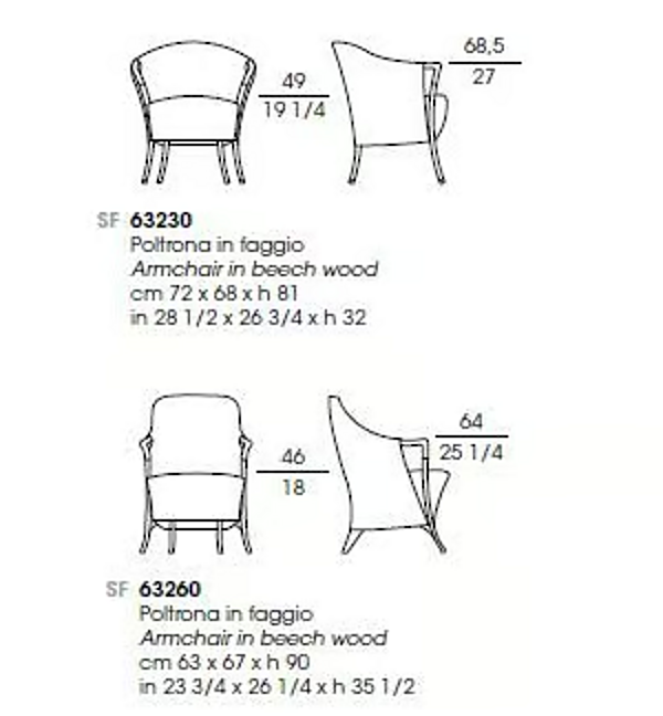 Fauteuil en tissu avec accoudoirs GIORGETTI Progetti usine GIORGETTI de l'Italie. Foto №3