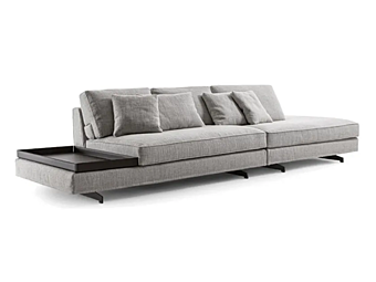 Canapé en tissu 5 places avec housse amovible Frigerio Davis Top Flat