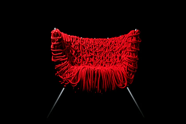 Fauteuil en tissu avec accoudoirs Edra Vermelha CTV010 usine EDRA de l'Italie. Foto №10