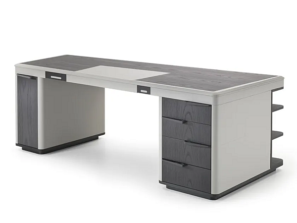 Bureau exécutif en bois avec tiroirs Noah i 4 Mariani usine i 4 Mariani de l'Italie. Foto №1