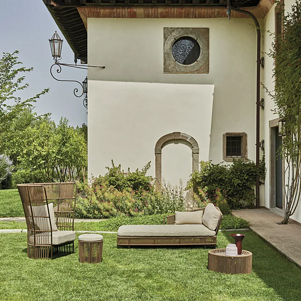 Pouf de jardin en aluminium rond revêtu de poudre VARASCHIN collection Tibidabo 14250 usine VARASCHIN de l'Italie. Foto №6