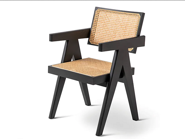 Chaise en paille avec accoudoirs CASSINA Capitol Complex usine CASSINA de l'Italie. Foto №1