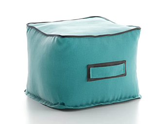 Pouf de jardin en tissu technique carré avec housse amovible Atmosphera Q60 CX.SF.PFQ60