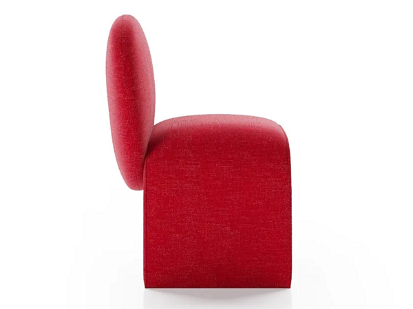 Chaise invitée en tissu rembourré sur base traîneau Liu Jo Living Collection GUS SED usine Liu Jo Living Collection de l'Italie. Foto №3
