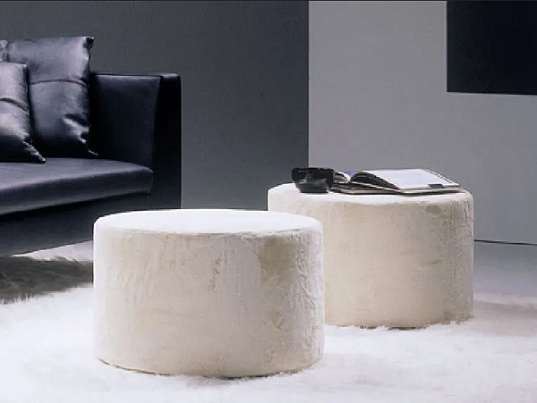Pouf rond rembourré en tissu GYFORM collection Ego usine Gyform de l'Italie. Foto №1