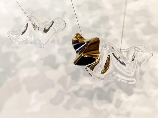Suspension en verre LED Haberdashery vagues de mer sable usine HABERDASHERY de l'Italie. Foto №6