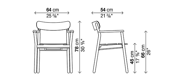 Chaise de jardin en teck avec accoudoirs Stria Kristalia 05STR11 usine Kristalia de l'Italie. Foto №5