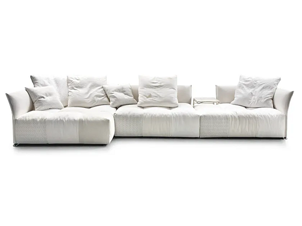 Canapé d'angle en tissu avec housse amovible Saba Pixel usine SABA de l'Italie. Foto №1