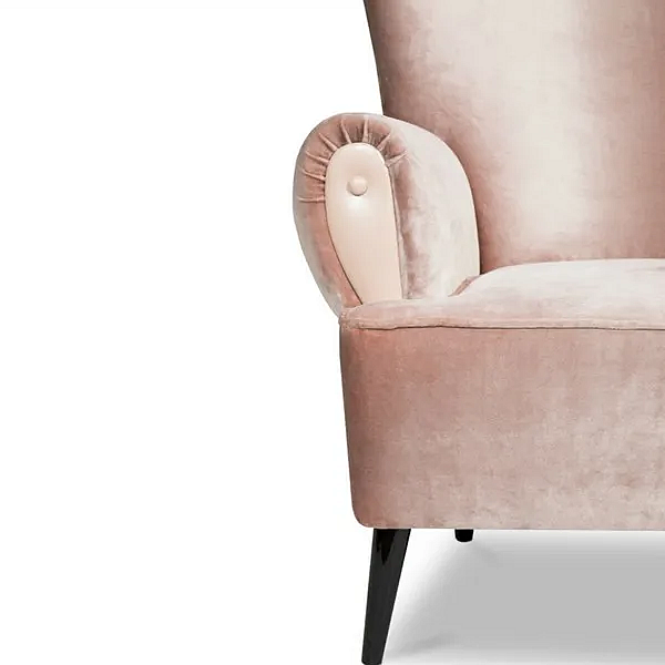 Fauteuil en velours avec accoudoirs BRABBU Clerk usine BRABBU de l'Italie. Foto №5