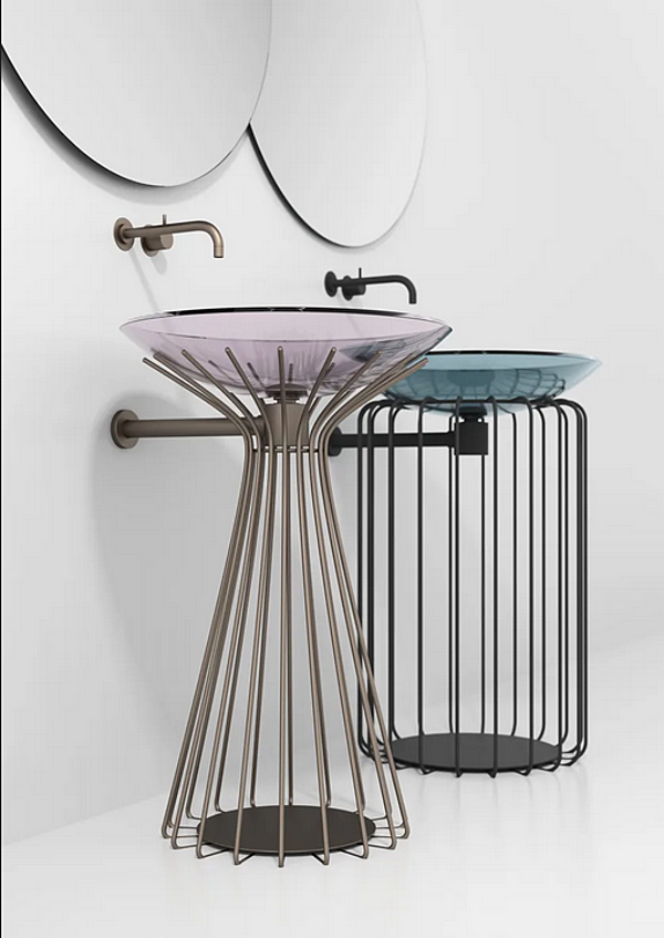 Lavabo rond sur pied en marbre Tristano e Isotta ARTELINEA IST1, ISO1 usine ARTELINEA de l'Italie. Foto №21
