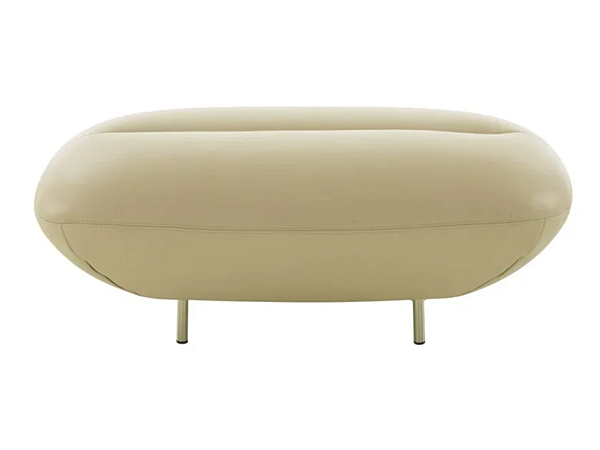 Pouf en cuir rembourré Manarola LIGNE ROSET 14090355 usine LIGNE ROSET de l'Italie. Foto №1