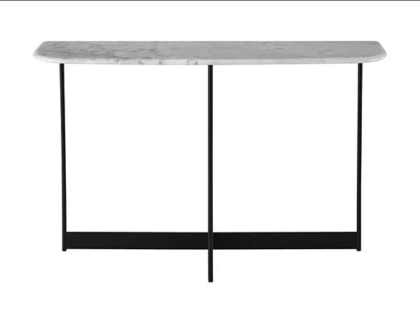 Table console rectangulaire en marbre et acier Istrana LIGNE ROSET 19980393 usine LIGNE ROSET de l'Italie. Foto №1