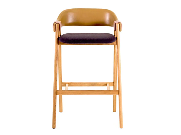 Tabouret en bois avec dossier Mathilda Moroso usine Moroso de l'Italie. Foto №3
