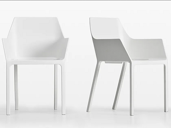 Chaise empilable en polypropylène Kristalia MEM usine Kristalia de l'Italie. Foto №2