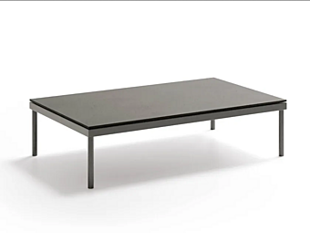 Table d'appoint rectangulaire en verre et aluminium Atmosphera Flash FSH.PF