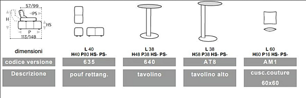 Canapé modulable en tissu avec dossier rembourré Calia Italia Sommier PREMIUM 1220 usine Calia Italia de l'Italie. Foto №16