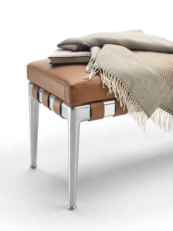 Banc en cuir tanné rembourré Gregory FLEXFORM usine FLEXFORM de l'Italie. Foto №5