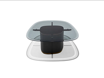 Table basse en cristal Galet GIORGETTI