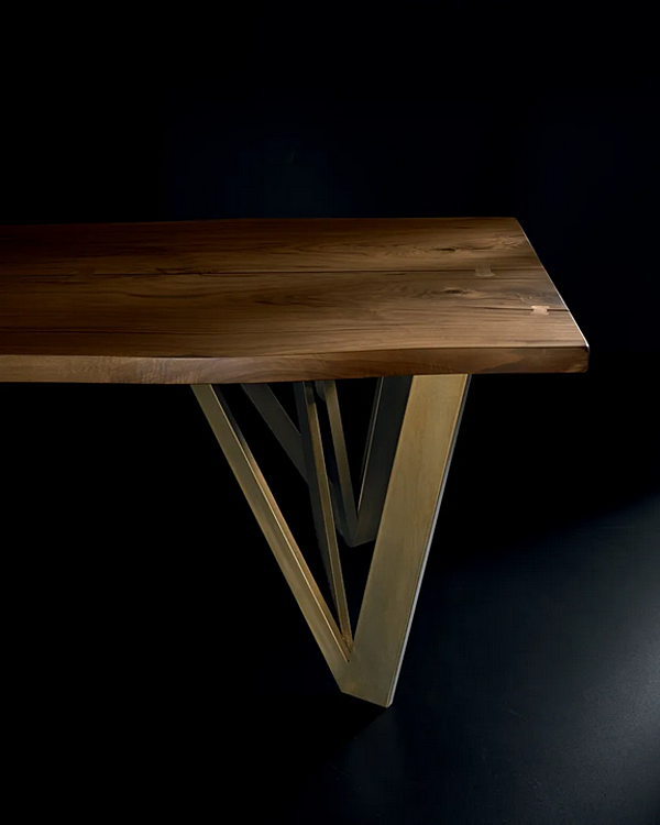 Table rectangulaire en bois massif Vero Geometrica ARTE BROTTO L620, GEOMETRICA usine Arte Brotto de l'Italie. Foto №5