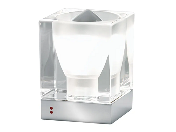 Lampe de table en verre Cubetto Fabbian usine Fabbian de l'Italie. Foto №1
