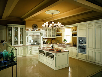 Cuisine en bois Tosca Caviale Champagne Martini Interiors usine MARTINI INTERIORS de l'Italie