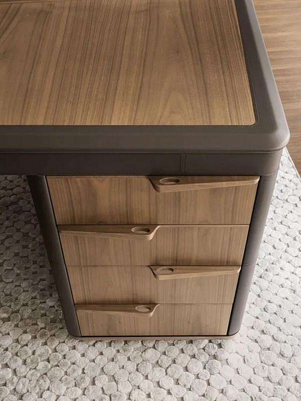 Bureau exécutif en bois avec tiroirs Noah i 4 Mariani usine i 4 Mariani de l'Italie. Foto №4