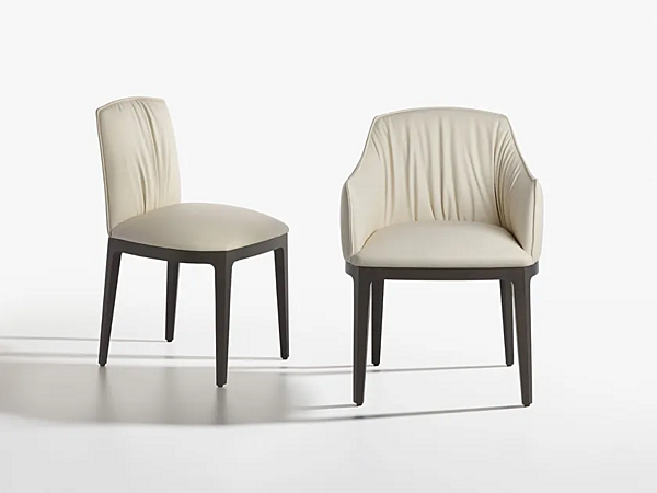 Chaise rembourrée en tissu Potocco collection Blossom 840 840 usine POTOCCO de l'Italie. Foto №2