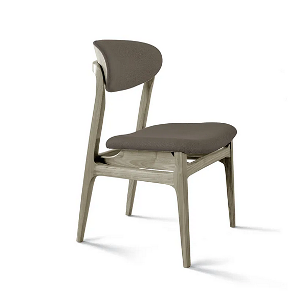 Chaise rembourrée en noyer Agio C 645 DALE usine Dale Italia (by Cantiero) de l'Italie. Foto №5