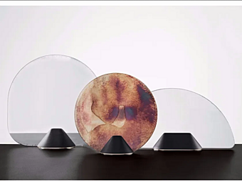 Miroir de table en verre Flabello Gallotti&Radice usine Gallotti & Radice de l'Italie