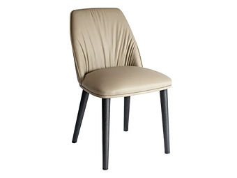 Fauteuil en cuir rembourré Eforma collection Diva usine Eforma de l'Italie