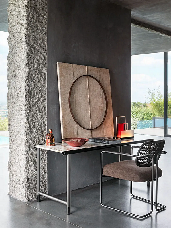 Table console en bois avec tiroirs IKO Flou usine Flou de l'Italie. Foto №3