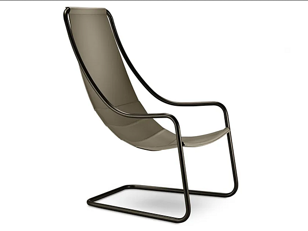 Fauteuil en cuir avec accoudoirs Nancy i 4 Mariani usine i 4 Mariani de l'Italie. Foto №1