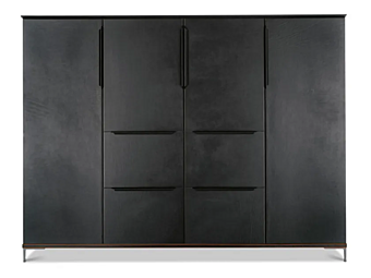 Unité de rangement de bureau en cuir avec tiroirs PASO DOBLE i 4 Mariani Unité de rangement de bureau en cuir avec tiroirs PASO DOBLE i 4 Mariani usine i 4 Mariani de l'Italie
