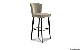Tabouret de bar Minotti Aston Stool Tabouret de bar Minotti Aston Stool usine Minotti de l'Italie