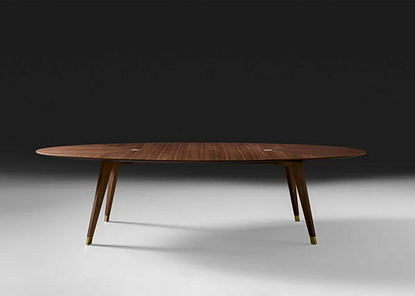 Table ovale en noyer Santiago Black Tie SANW25, SANW30 usine Black Tie de l'Italie. Foto №2