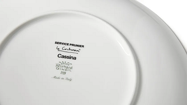 Assiette à dessert en porcelaine ensemble de 2 pièces CASSINA GNR Service Prunier GNR 20 usine CASSINA de l'Italie. Foto №3