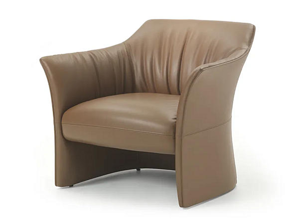 Fauteuil en cuir avec accoudoirs Sella I 4 Mariani usine i 4 Mariani de l'Italie. Foto №5