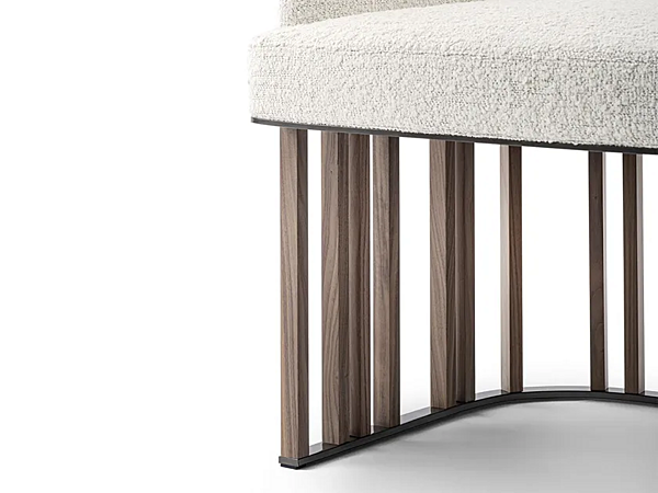 Chaise en tissu avec housse amovible GIORGETTI HERO usine GIORGETTI de l'Italie. Foto №8