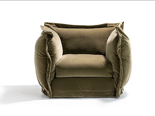 Fauteuil en tissu avec housse amovible et accoudoirs Moroso Cloudscape usine Moroso de l'Italie. Foto №1
