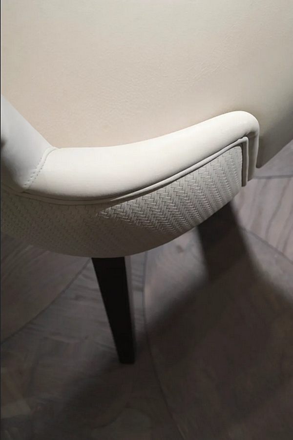 Chaise en cuir rembourrée Segreti S90 ARTE BROTTO S90 usine Arte Brotto de l'Italie. Foto №2