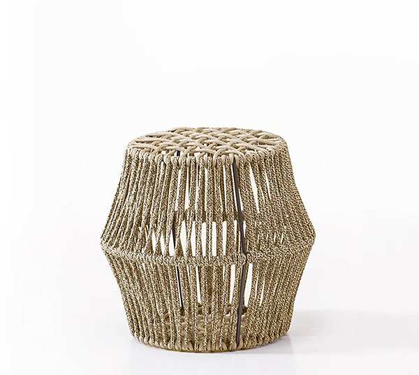 Pouf de jardin rond Ziggy en tissu Saba usine SABA de l'Italie. Foto №2