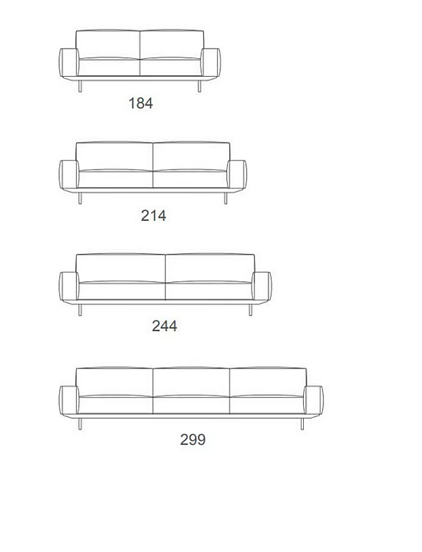 Canapé 2 places en tissu GYFORM Smart usine Gyform de l'Italie. Foto №4